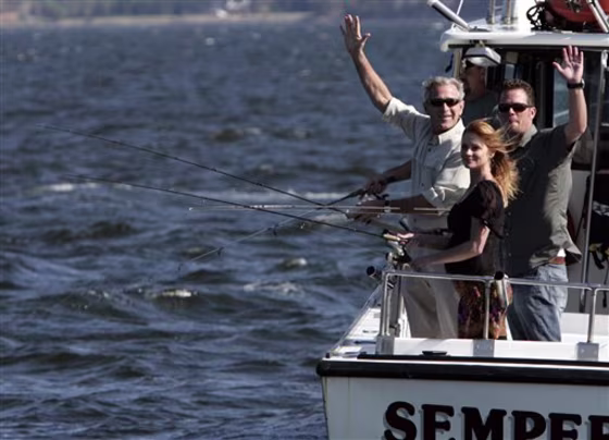 Bush Going Fishing