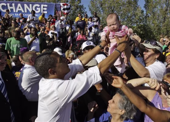 Working the Ropeline Obama