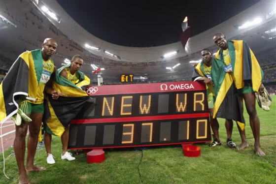 Beijing Olympics Athletics Mens 4x100m Relay