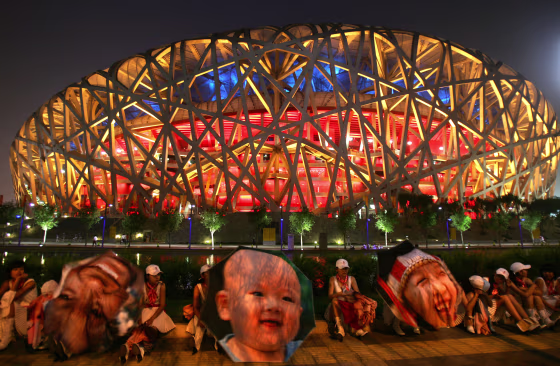 Dress Rehearsal For Beijing Olympics Opening Ceremony