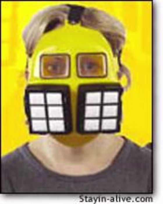 The Potomac gas mask is lightweight, and less cumbersome than full-fledged masks.