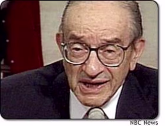 "The economy continues to be buffeted by strong crosscurrents," Federal Reserve Chairman Alan Greenspan told a Congressional panel Wednesday.