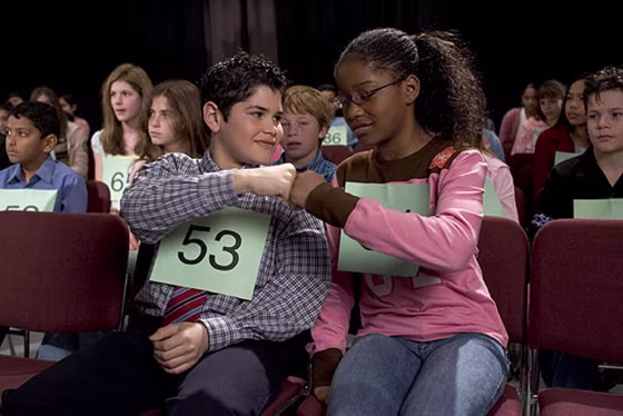 J.R. Villarreal and Keke Palmer are spelling bee competitors and friends in&nbsp;"Akeelah and the Bee."