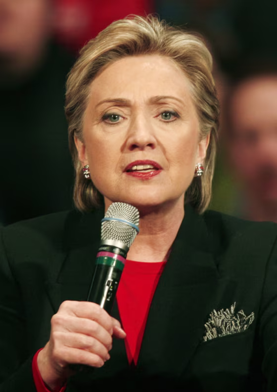Image: U.S. Democratic presidential candidate Senator Clinton