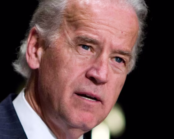 Image: Democratic presidential candidate Senator Joseph Biden.