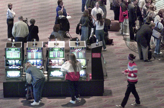 Image: Slot machines in airports