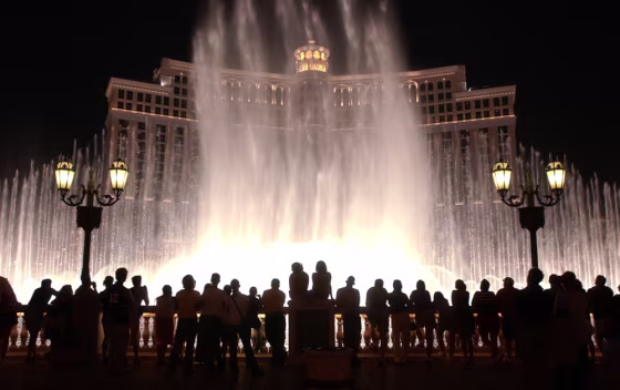 Image: Tourists in Las Vegas