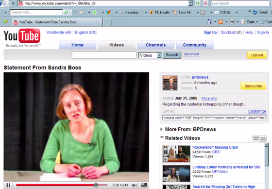 Image: Sandra Boss on YouTube