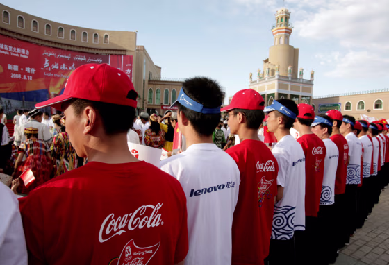 Image: Olympic sponsor tee-shirts