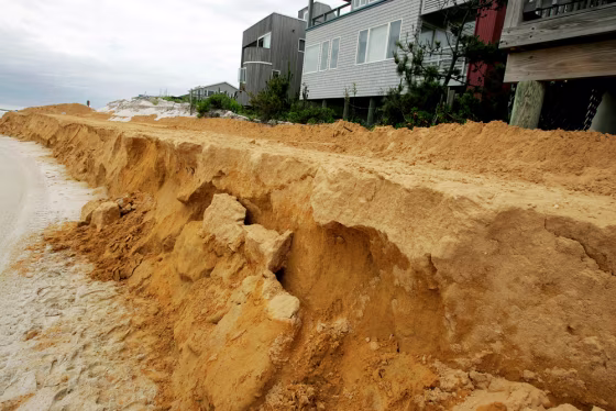 Image: Beach replenishment in Harvey Cedars, NJ