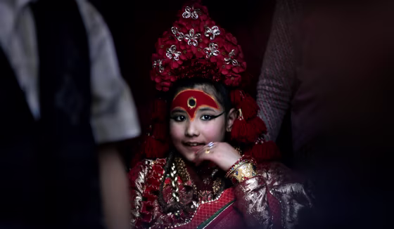 Image: Nepal's living Goddess Kumari