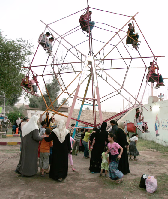 Image: Ferris wheel in northern Baghdad's Adhamiya district