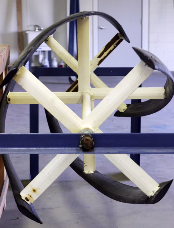 This&nbsp;turbine prototype for a tidal power project is among those tested in Eastport, Maine.