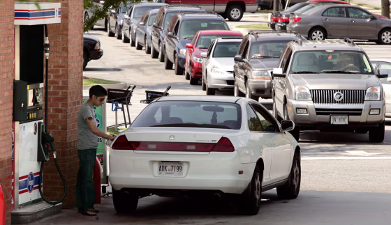 Image: Gas shortage, Kroger fuel station in Lilburn
