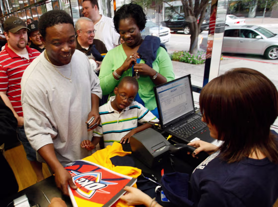Image: Oklahoma City Thunder merchandise
