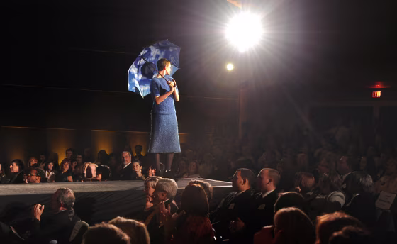 Image: Fashion show at the French Embassy