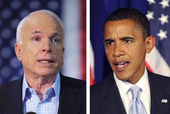 Image: John McCain and Barack Obama