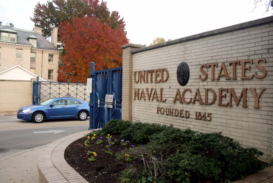 The Mideast peace talks set for Tuesday will be held inside the U.S. Naval Academy&nbsp;in Annapolis, Md.