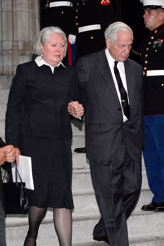 Anthony Marshall and his wife, Charlene, are shown exiting&nbsp;New York City's St. Thomas Episcopal Church following the funeral services for his mother, Brooke Astor, on&nbsp;Aug. 17. 