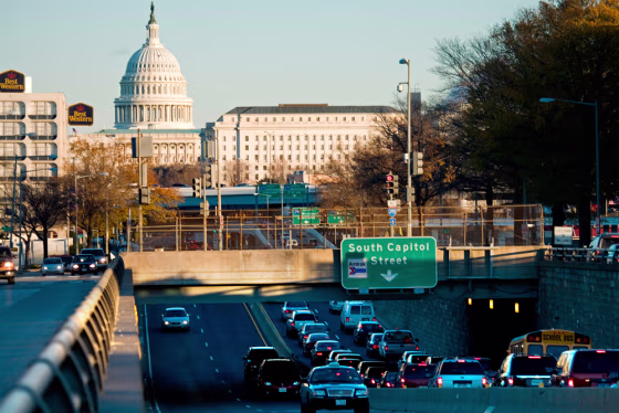 Image: M Street SW overpass in Washington, DC