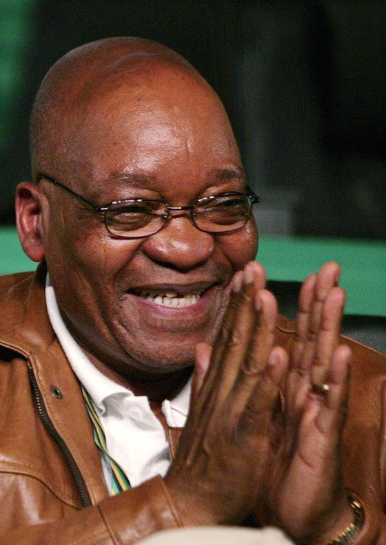 Image: Newly elected ANC president Jacob Zuma reacts during the third day of a leadership conference in Polokwane
