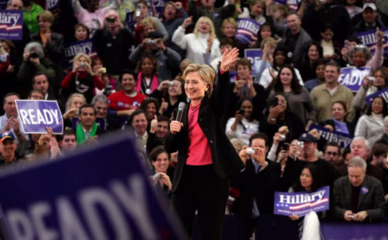 Image: Hillary Clinton's Campaign Focuses On New Hampshire Primary