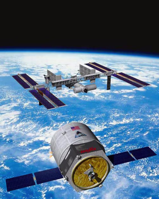 Image: Artist rendering of Cygnus spacecraft