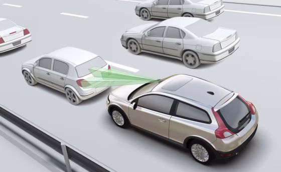 Image: Volvo collision mitigation system