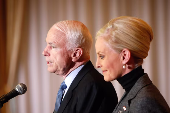 Image: John McCain and Cindy McCain