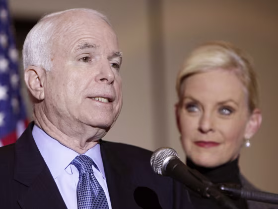 Image: Republican presidential hopeful, Sen. John McCain, R-Ariz.,