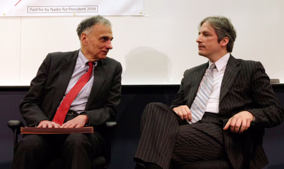 Image: Ralph Nader, Matt Gonzalez.