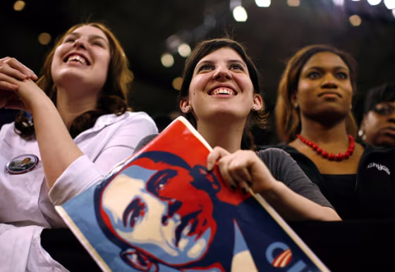 Image: Barack Obama's supporters