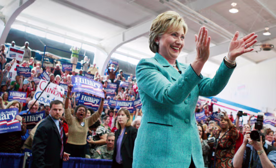 Image: Sen. Hillary Rodham Clinton campaigns in Fayetteville, NC.