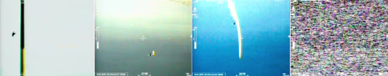 Image: Combination image of spy plane being shot down