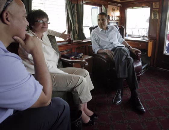 Image: Barack Obama, Valerie Jarrett