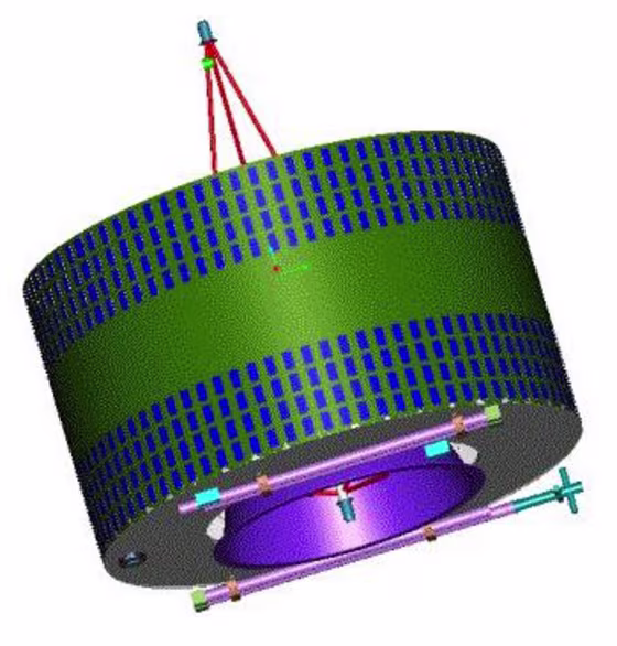 The Double Star satellite, shown in this schematic, is designed to study space storms over the next 18 months.