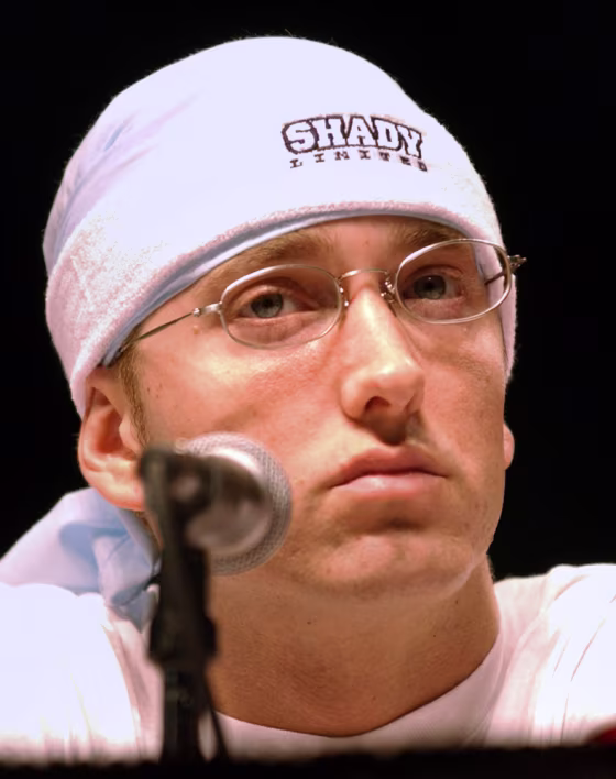 RAP STAR EMINEM AT DETROIT HIP HOP SUMMIT