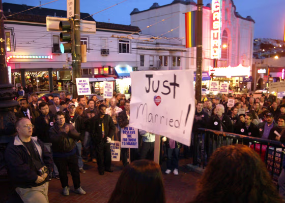GAY PROTEST IN SAN FRANCISCO'S CASTRO