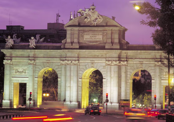 Image: Madrid's Puerto de Alcala in Madrid