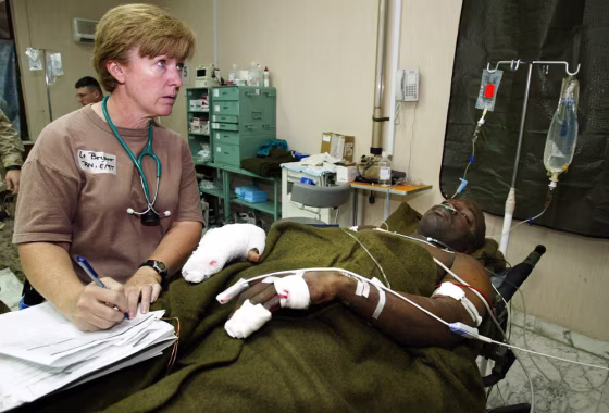 U.S. Combat Support Hospital In Baghdad Treats Soldiers And Civilians