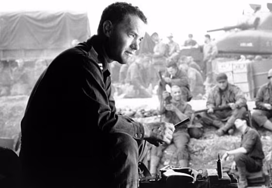 Tom Hanks starred in Steven Spielberg's "Saving Private Ryan," which recreated the horror of the D-Day invasion.