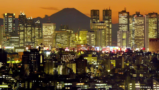 FILE PHOTO OF TOKYO'S SKYLINE AND MOUNT FUJI