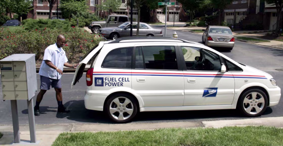 US POSTAL SERVICE USES FUEL CELL VEHICLE