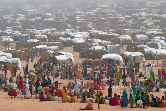 Thousands of Sudanese refugees have fled to camps such as this one in neighboring Chad.