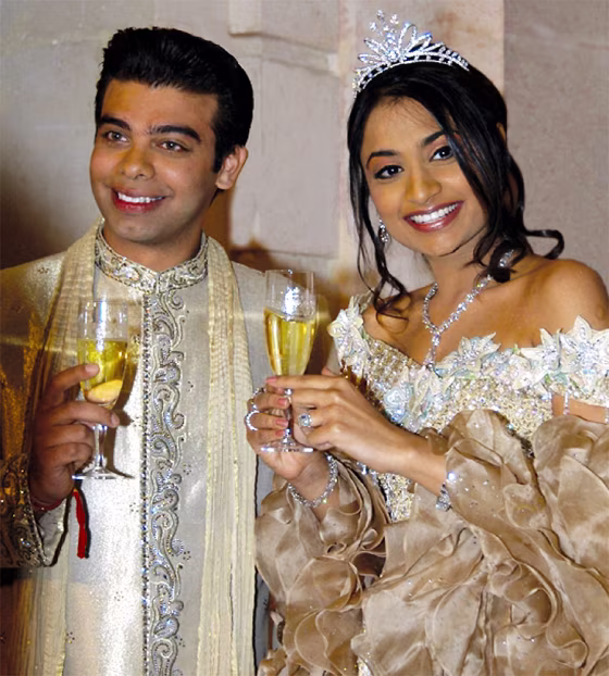 AMIT BHATIA AND VANISHA MITTAL CELEBRATE EXCHANGE OF RINGS IN PARIS