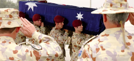 Pvt. Jake Kovco casket