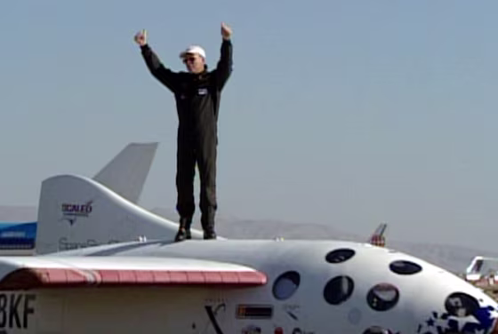 "That was a really good ride," pilot Mike Melvill said of his trip aboard SpaceShipOne.