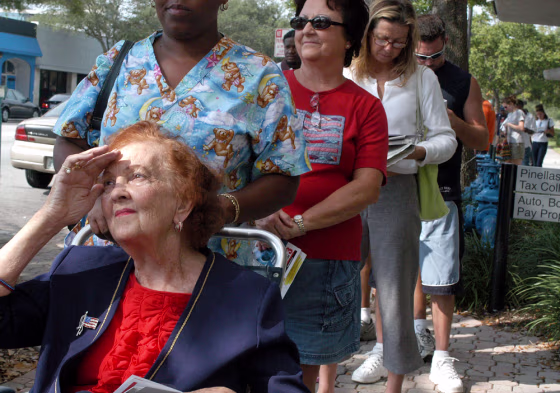 High Turnout Slows Early Voting In Florida