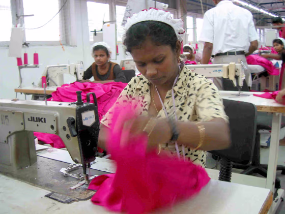 The Union Apparel factory in Colombo could be wiped out by looming competition from lower cost operations in China. 