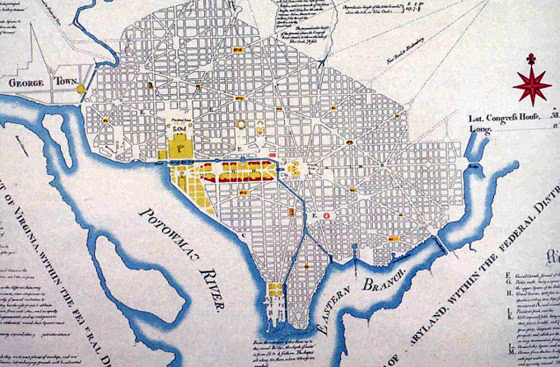 An image released by the National Mall Conservancy shows&nbsp;the 1791 L'Enfant Plan that laid out the Nation's Capital and envisioned the Mall as "a place of general resort ...&nbsp;(and) all sort of place(s) as may be attractive to the learned and afford diversion to the idle.”